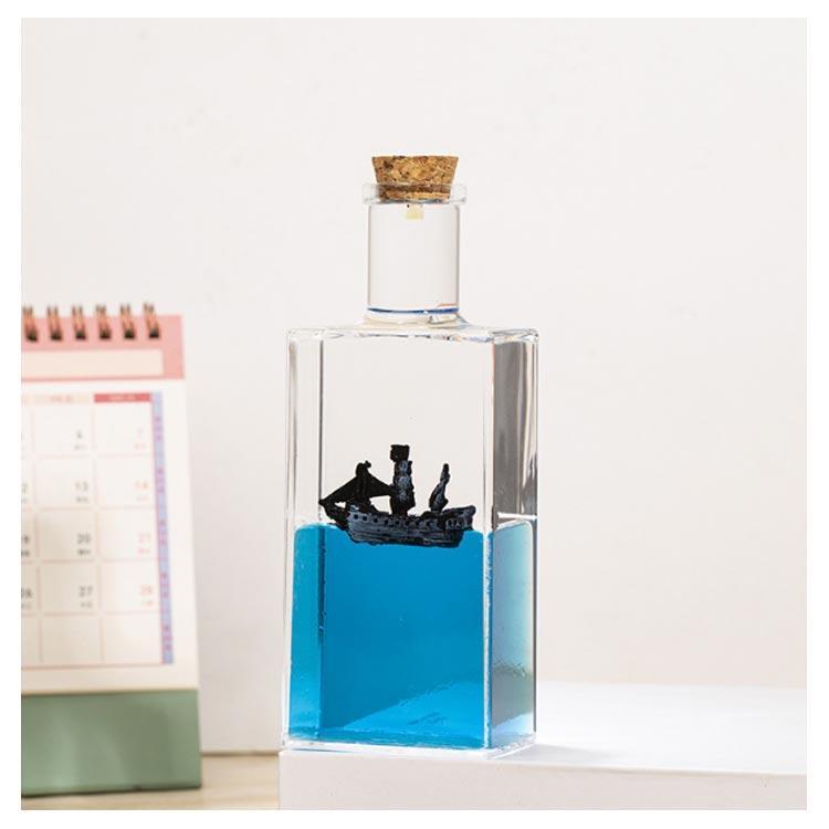 海賊船 オイルタイマー 液体タイマー サメ 卓上 オイル砂時計 玩具 液体砂時計 癒し 船 水時計 ボトルシップ ストレス解消グッズ インテリア おし |  | 13