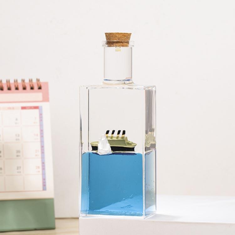 海賊船 オイルタイマー 液体タイマー サメ 卓上 オイル砂時計 玩具 液体砂時計 癒し 船 水時計 ボトルシップ ストレス解消グッズ インテリア おし |  | 03