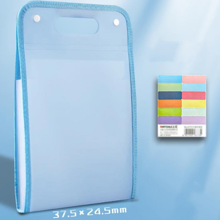 アコーディオンファイル ジャバラ式 バッグ型 ドキュメント 持ち手文具 持ち手 A4サイズ ファイル 13ポケット ４点セット 書類 書類保管 持ち運 |  | 04