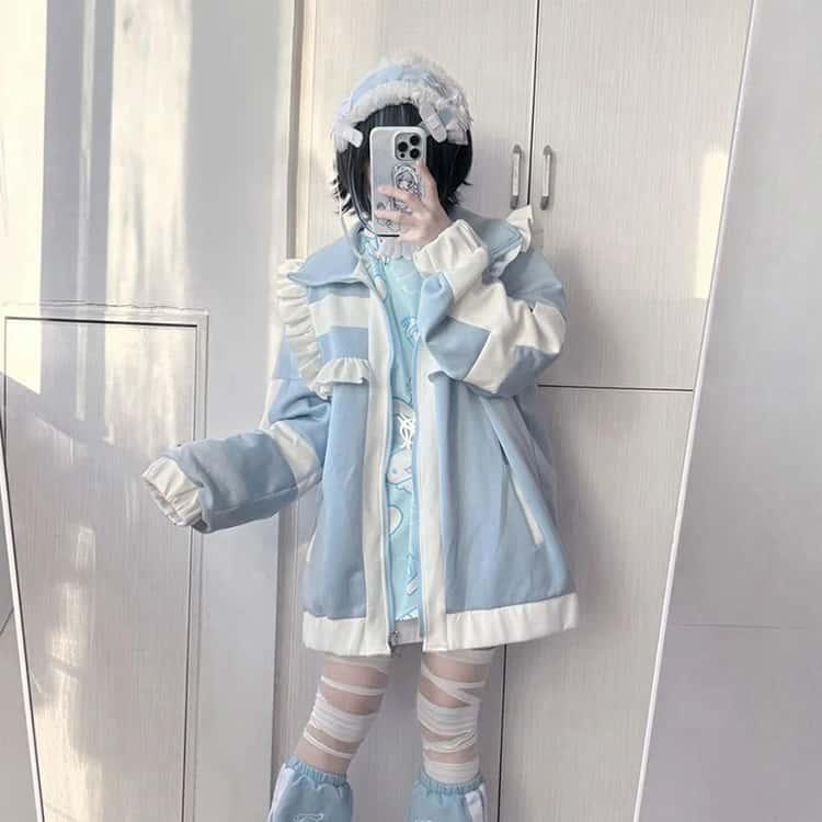 フリルジャケット 原宿 ジャージ 天使 メンズ 原宿系 量産型