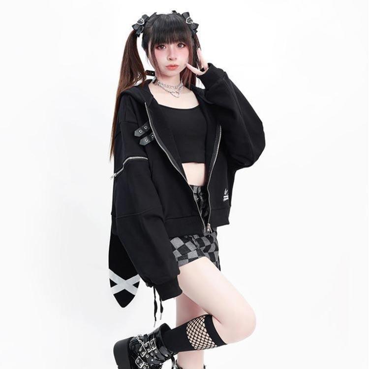 垂れ耳 うさぎ耳 トレーナー アウター レディース 地雷系 ジップパーカー 兎耳パーカー うさ耳 兎耳 兎耳パーカー フード付き 原宿系 ストリート系 |  | 01