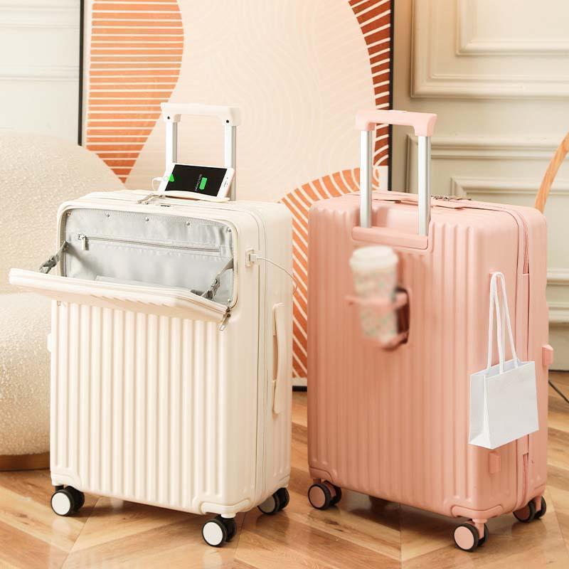 スーツケース S/サイズ 機内持ち込み カップホルダー 前開き トップオープン USBポート フック キャリーケース キャリーバッグ 静音 |  | 08