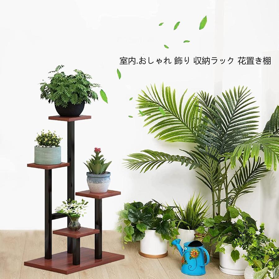 フラワースタンドガーデニング花台植物棚室内プランタースタンド北欧花台ガーデンラック5階園芸ラック観葉植物鉄木製花台安定させる組み立て |  | 01