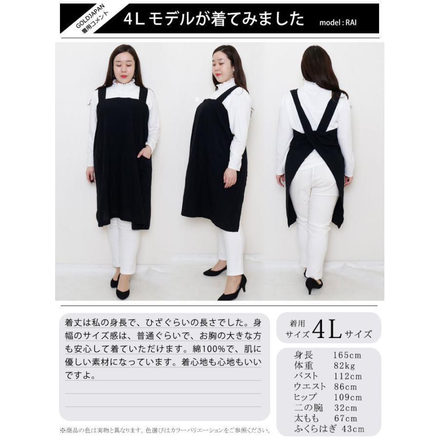 価格見直し大きいサイズ レディース エプロン コットン ボタン ワンピース お料理 キッチン ロング 冬コーデ 春 秋 LL 2L 3L 4L 5L |  | 16