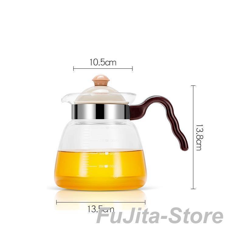 ガラスピッチャー 耐熱ガラス 1800ml 1000ml ガラスケトル ガラス 紅茶 ティーポット 直火 ティーポット ホウケイ酸ガラス ピッチャー |  | 02