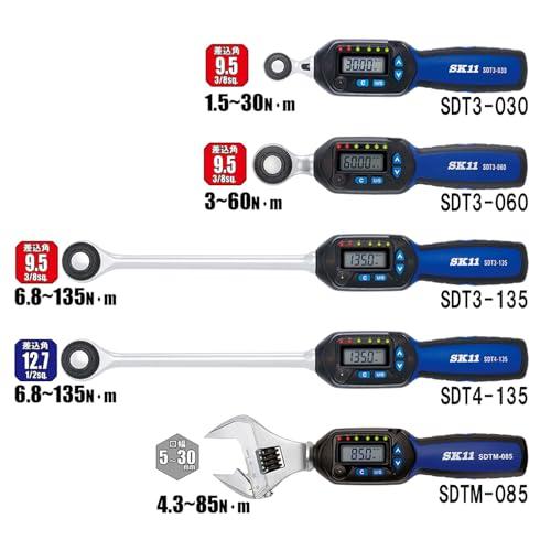 SK11(エスケー11) デジタルトルクレンチ 差込角 9.5mm 3~60N・m