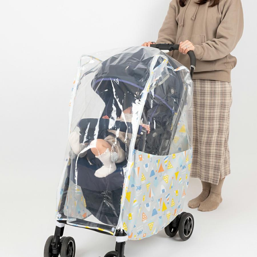 kukka hippo クッカヒッポ マルチレインカバー ベビーカー用レインカバー 対面・背面用 A型・B型 ベビーカー・バギー対応 | kukka hippo | 10