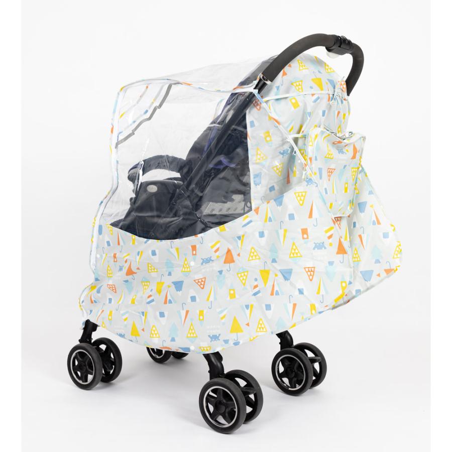 kukka hippo クッカヒッポ マルチレインカバー ベビーカー用レインカバー 対面・背面用 A型・B型 ベビーカー・バギー対応 | kukka hippo | 06