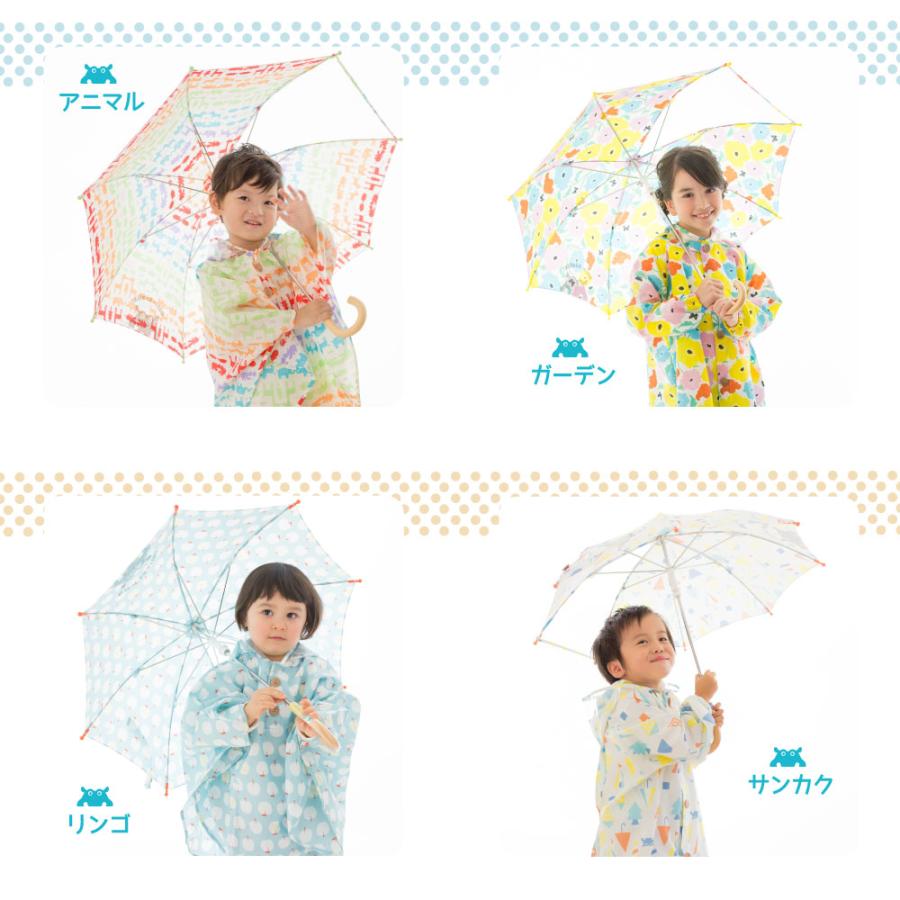 雨傘 長傘 1コマ透明窓 kukka hippo クッカヒッポ 40cm 45cm 50cm 手開き キッズ ガールズ ボーイズ 男女兼用 子供傘 子ども傘 キッズ傘 | kukka hippo | 12
