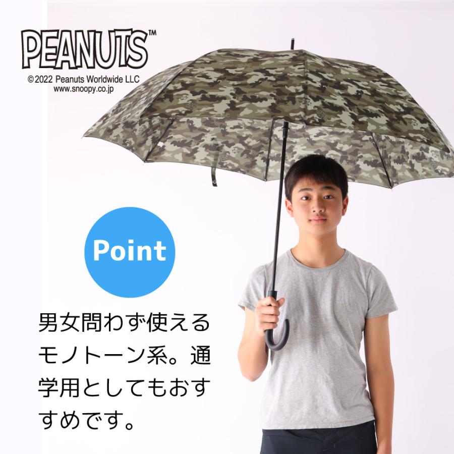 スヌーピー 傘 メンズ  雨傘 ユニセックス 長傘 65cm グッズ ウッドストック ピーナッツ PEANUTS ギフト プレゼント | SNOOPY | 03