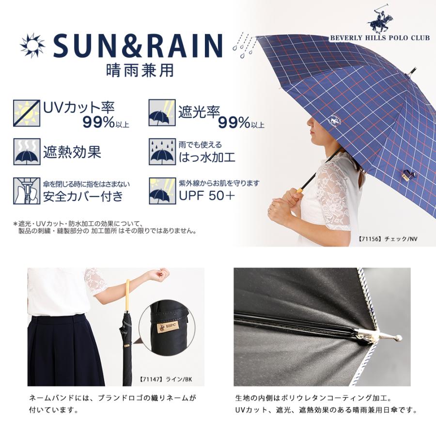 Beverly Hills Polo Club ビバリーヒルズポロクラブ レディース 晴雨兼用日傘 55cm 長傘 ブランド ドット オシャレ チェック プレゼント 母の日 誕生日 ギフト bhpc 55p Line Drops ヤフー店 通販 Yahoo ショッピング