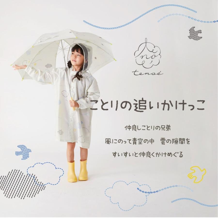 雨傘 長傘 1コマ透明窓 テノエ tenoe 40cm 45cm 50cm 手開き 手動 キッズ 子供 子ども ガールズ ボーイズ 男女兼用 | ブランド登録なし | 18