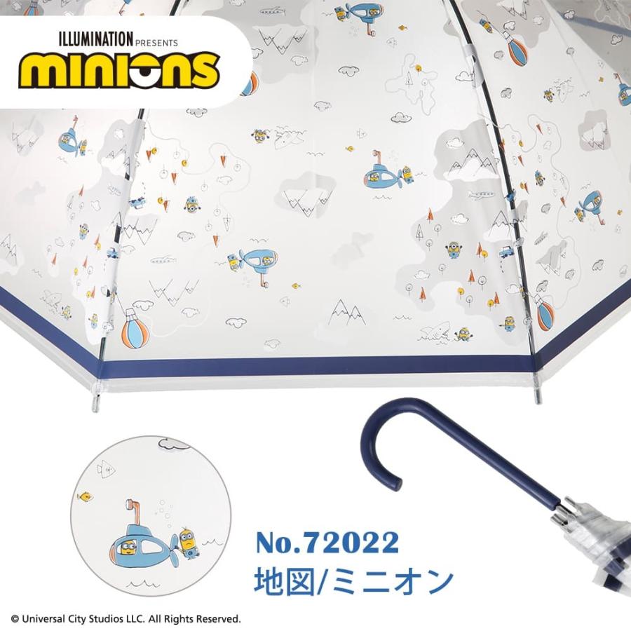 レディース ビニール傘 59cm ミニオン Minion ミニオンズ グッズ ボブ キャラクター かさ プレゼント 手開き ギフト かわいい 通勤 海外限定 オシャレ 通学