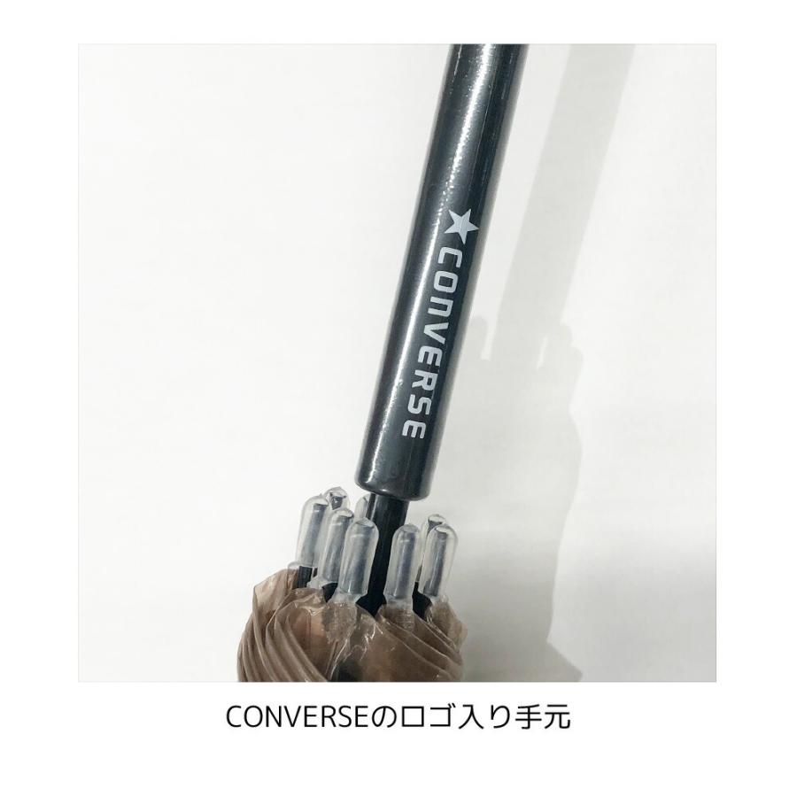 CONVERSE シャイニーアンブレラ オーロラ傘 雨傘 60cm 長傘 ブランド コンバース レディース クリアアンブレラ ビニール傘 手開き式 雨傘 長傘 通学 おしゃれ | CONVERSE | 06