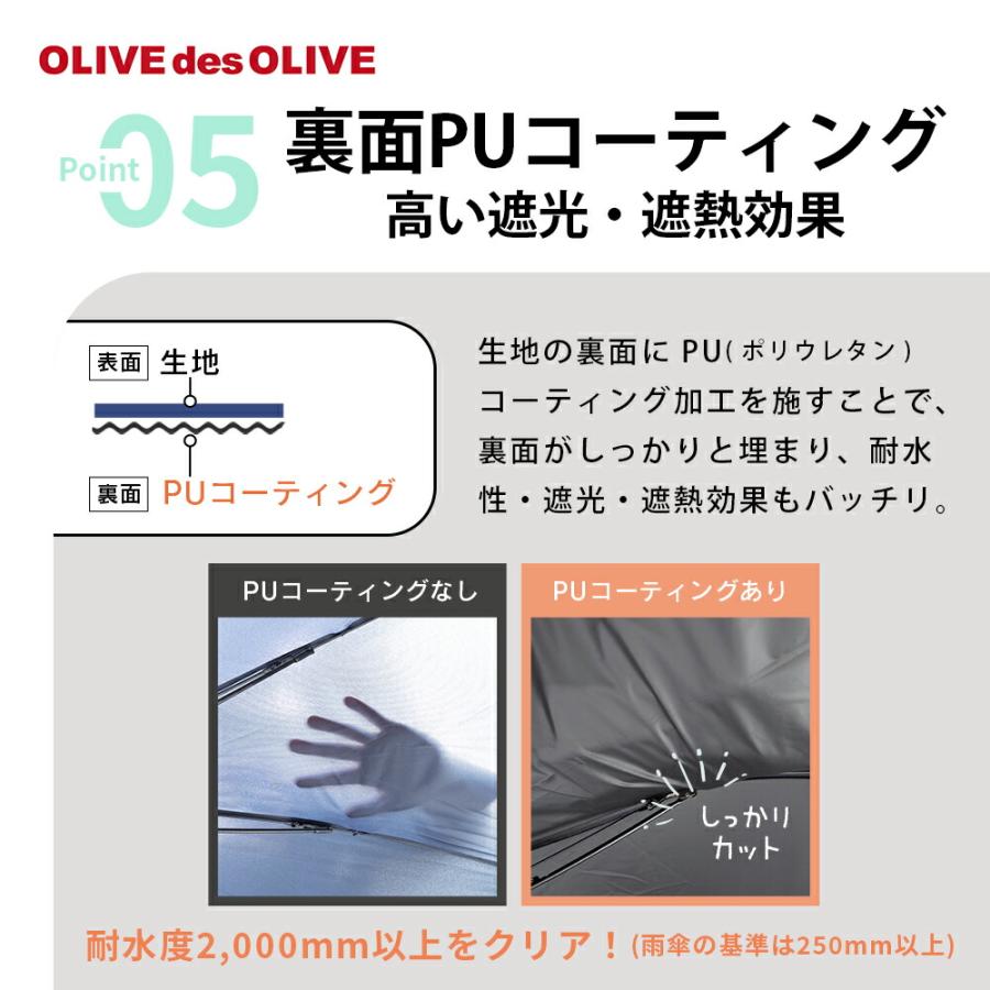 OLIVEdesOLIVE ブランド ガールズ 晴雨兼用傘 日傘 キッズ・ジュニア向け ジャンプ 55cm 58cm クマ チェリー | OLIVE des OLIVE | 09