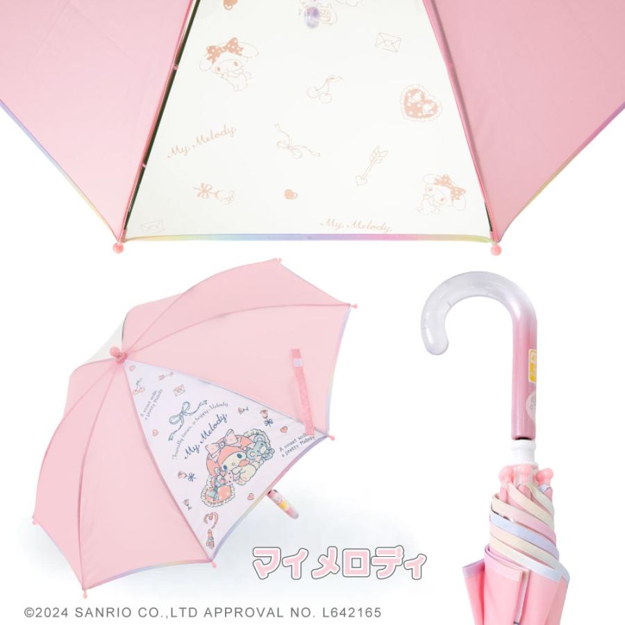 Sanrio Characters サンリオキャラクターズ グッズ 1コマ透明窓 手開き式 アンブレラ キッズ 子供用 45cm 雨傘 | sanrio | 10
