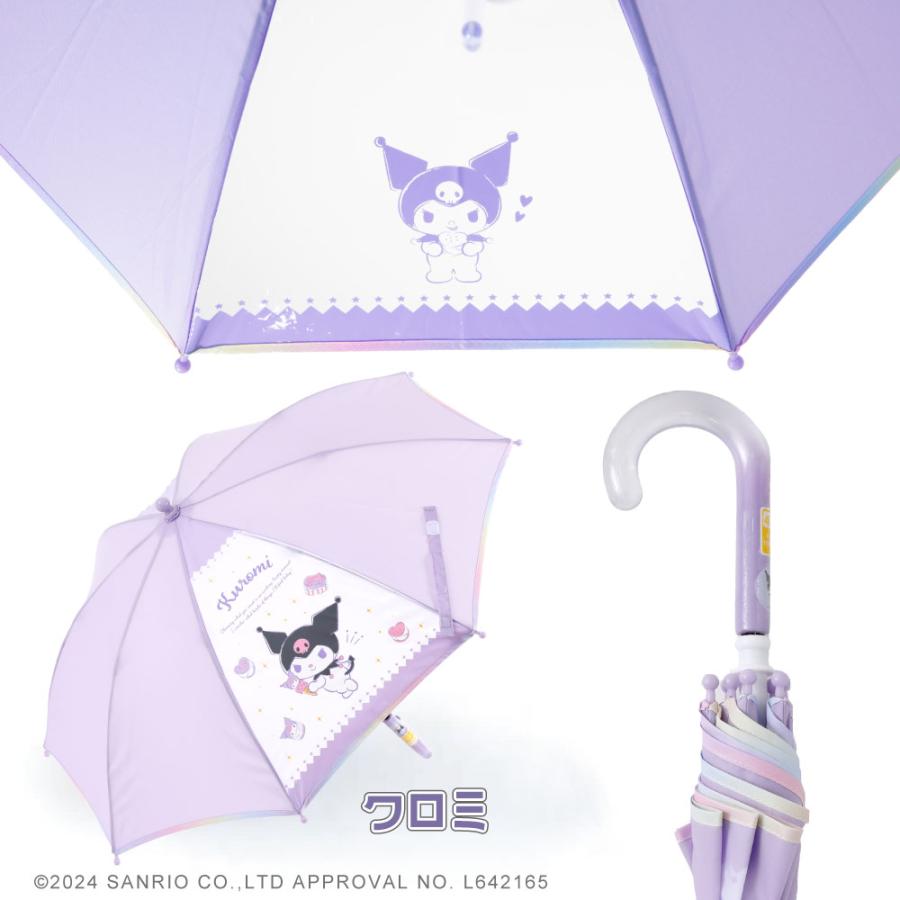 Sanrio Characters サンリオキャラクターズ グッズ 1コマ透明窓 手開き式 アンブレラ キッズ 子供用 45cm 雨傘 | sanrio | 11