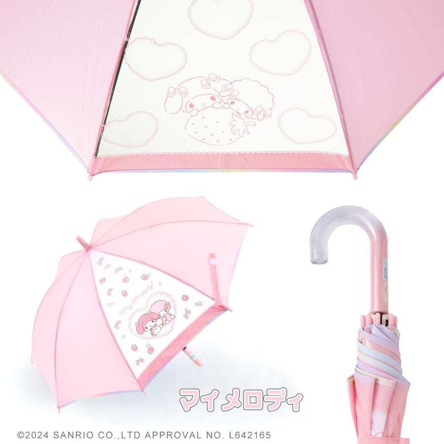 Sanrio Characters サンリオキャラクターズ グッズ １コマ透明 アンブレラ キッズ 子供用 50cm 雨傘 | sanrio | 10
