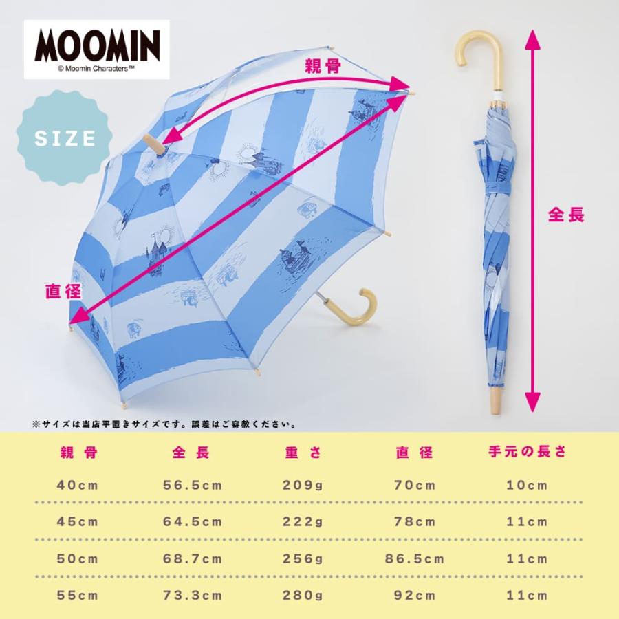 MOOMIN ムーミン １コマ透明 キャラクター アンブレラ キッズ 子供用 40cm 45cm 50cm 55cm 雨傘 リトルミイ グッズ 子ども こども オシャレ かわいい 丈夫 | MOOMIN | 10