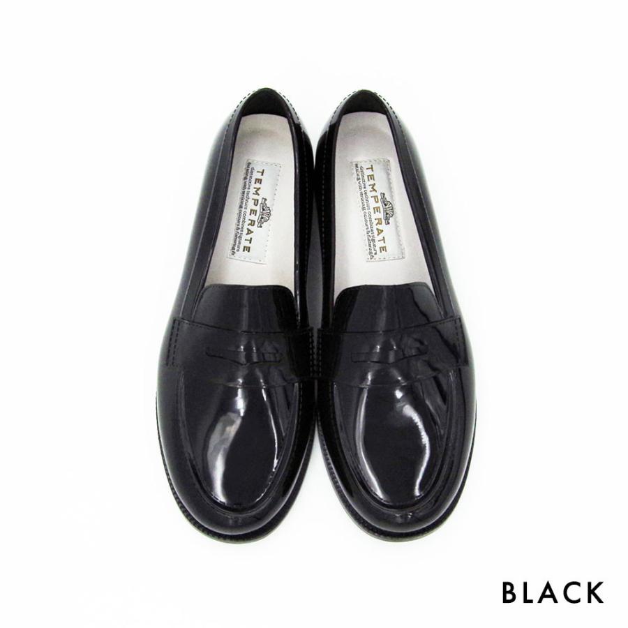 TEMPERATE テンパレイト レディース レインシューズ レイン ローファー ブラック グリーン 雨靴 オシャレ 可愛い かわいい ギフト プレゼント 通勤 通学 | ブランド登録なし | 02