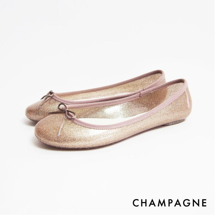 TEMPERATE テンパレイト レディース レインシューズ バレエシューズ風 ブラック ベージュ パンプス 雨靴 オシャレ かわいい ギフト プレゼント 通勤 通学 ラメ | ブランド登録なし | 03