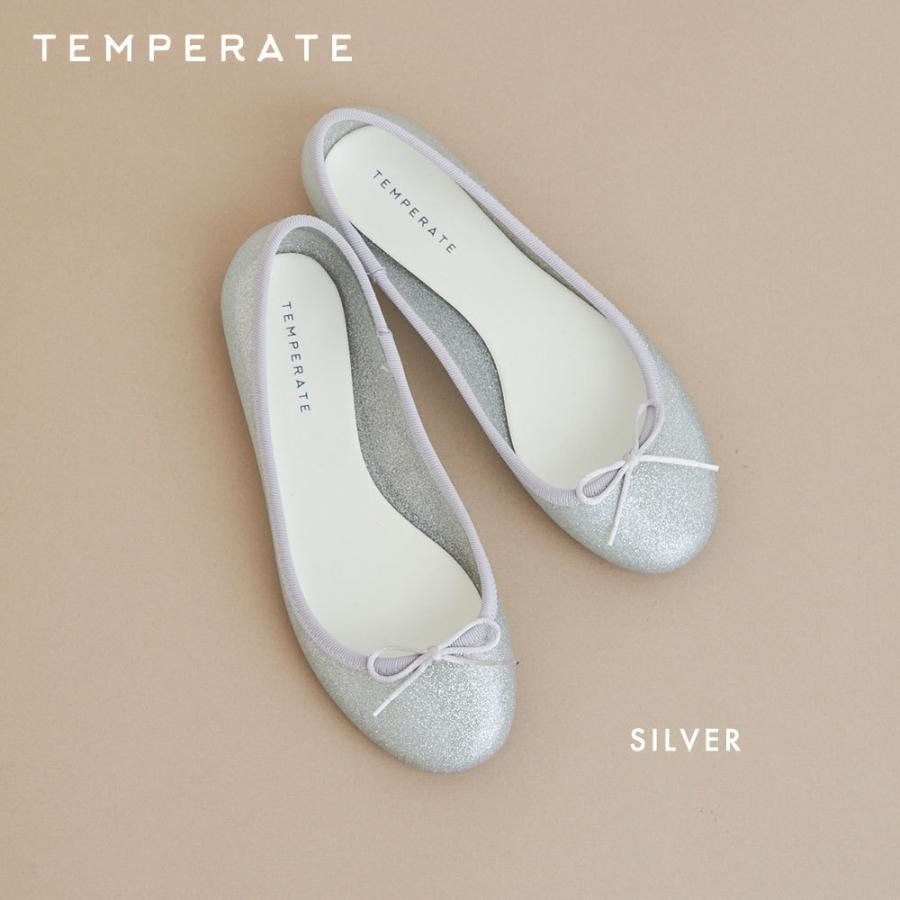 TEMPERATE テンパレイト レディース レインシューズ バレエシューズ風 ブラック ベージュ パンプス 雨靴 オシャレ かわいい ギフト プレゼント 通勤 通学 ラメ | ブランド登録なし | 07