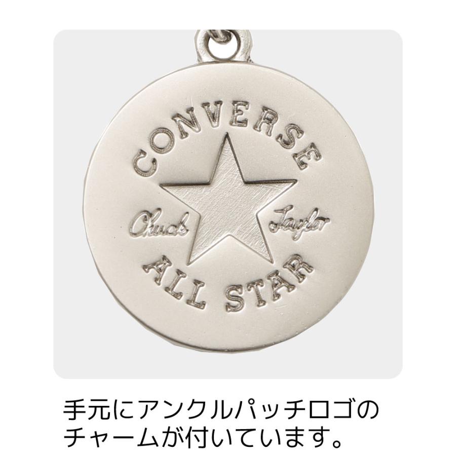 CONVERSE コンバース レディース ブランド 星柄 折りたたみ雨傘 55cmかさ 雨具 おしゃれ ワンタッチ ブランド 黒 グレー サックス 手開き傘｜linedrops｜11