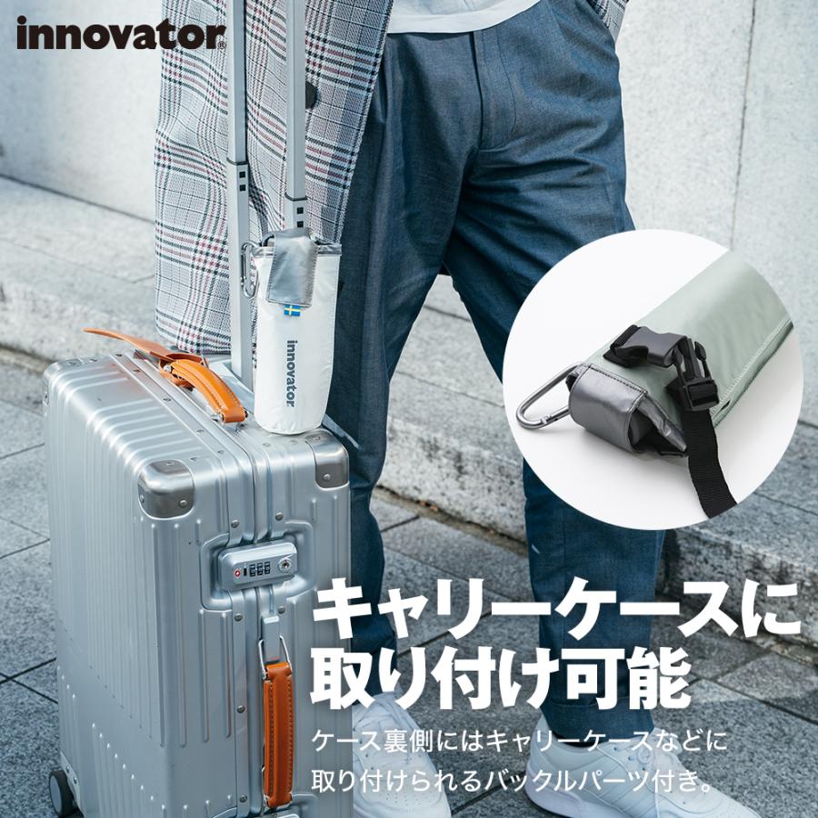 日傘 晴雨兼用 雨傘 メンズ 完全遮光 UVカット100% 折りたたみ傘 軽量 コンパクト 小さい ミニ 通勤 出張 携帯用 イノベーター innovator | innovator | 11