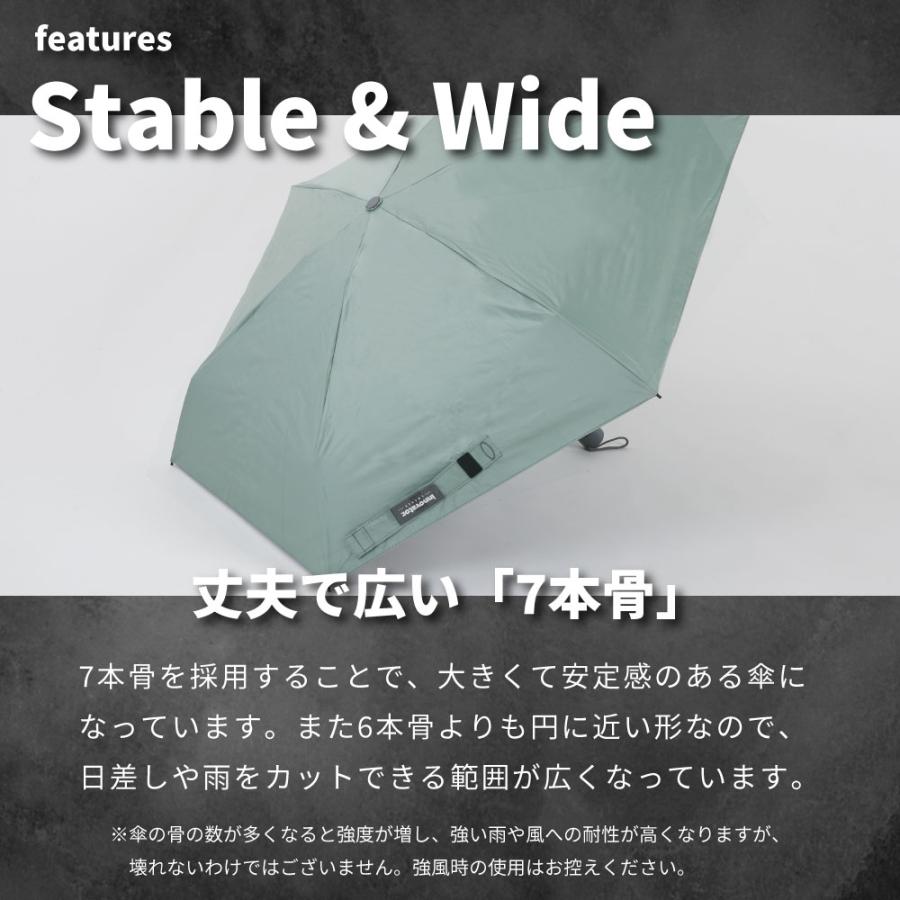 innovator イノベーター 晴雨兼用 ワイド折りたたみ日傘 60cm アンブレラ ユニセックス 男女兼用 折り畳み傘 おしゃれ 北欧 黒 メンズ 携帯 おりたたみ傘 | innovator | 09