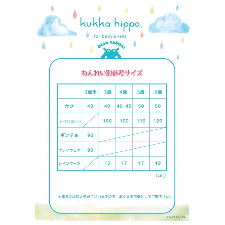レインコート キベビー ッズ ランドセル対応レインコート クッカヒッポ kukka hippo 子供用 100cm 110cm120cm 子ども かわいい 撥水 | kukka hippo | 21