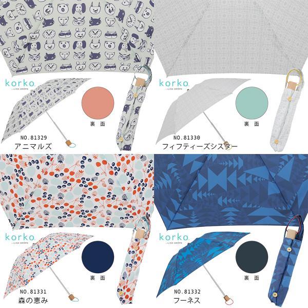 korko コルコ 50cm 晴雨兼用折りたたみ日傘 北欧デザイン UVカット 遮光 遮熱 日傘 かわいい レディース 北欧 折り畳み おしゃれ 折りたたみ 折り畳み傘 | ブランド登録なし | 18