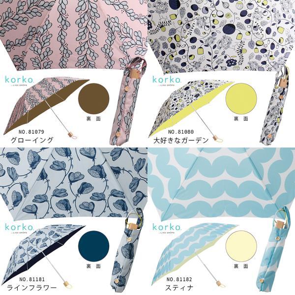 korko コルコ 50cm 晴雨兼用折りたたみ日傘 北欧デザイン UVカット 遮光 遮熱 日傘 かわいい レディース 北欧 折り畳み おしゃれ 折りたたみ 折り畳み傘 | ブランド登録なし | 20
