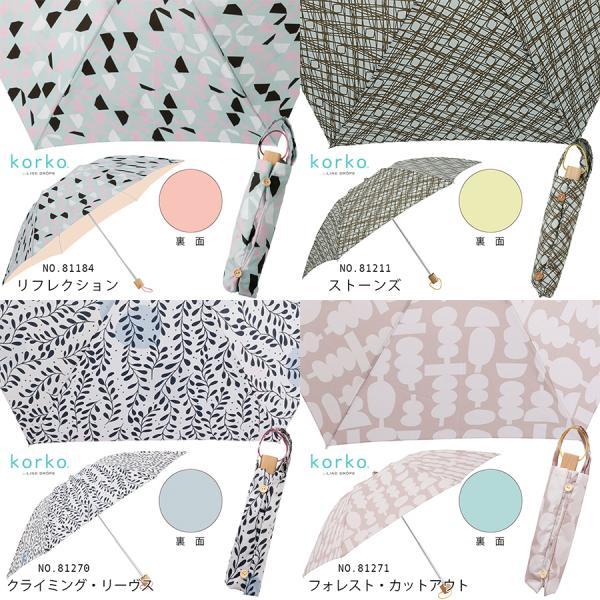 korko コルコ 50cm 晴雨兼用折りたたみ日傘 北欧デザイン UVカット 遮光 遮熱 日傘 かわいい レディース 北欧 折り畳み おしゃれ 折りたたみ 折り畳み傘 | ブランド登録なし | 21
