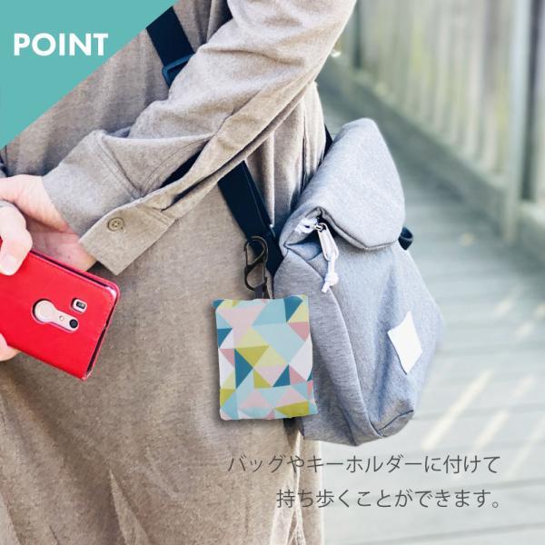 korko コルコ エコバッグ 買い物バッグ A4対応 はっ水生地使用 北欧 オシャレ カラビナ付き 可愛い プレゼント 女性 レディース ネイビー | ブランド登録なし | 05