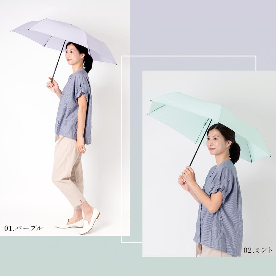 雨傘 レディース 50cm 軽量 折りたたみ雨傘 アンブレラ 折りたたみ 55cm 軽い 傘 折り畳み傘 無地 シンプル カラフル グラスファイバー骨 | LINE DROPS | 17