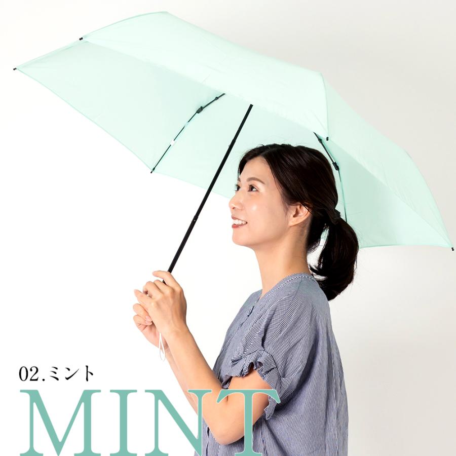 雨傘 レディース 50cm 軽量 折りたたみ雨傘 アンブレラ 折りたたみ 55cm 軽い 傘 折り畳み傘 無地 シンプル カラフル グラスファイバー骨 | LINE DROPS | 12