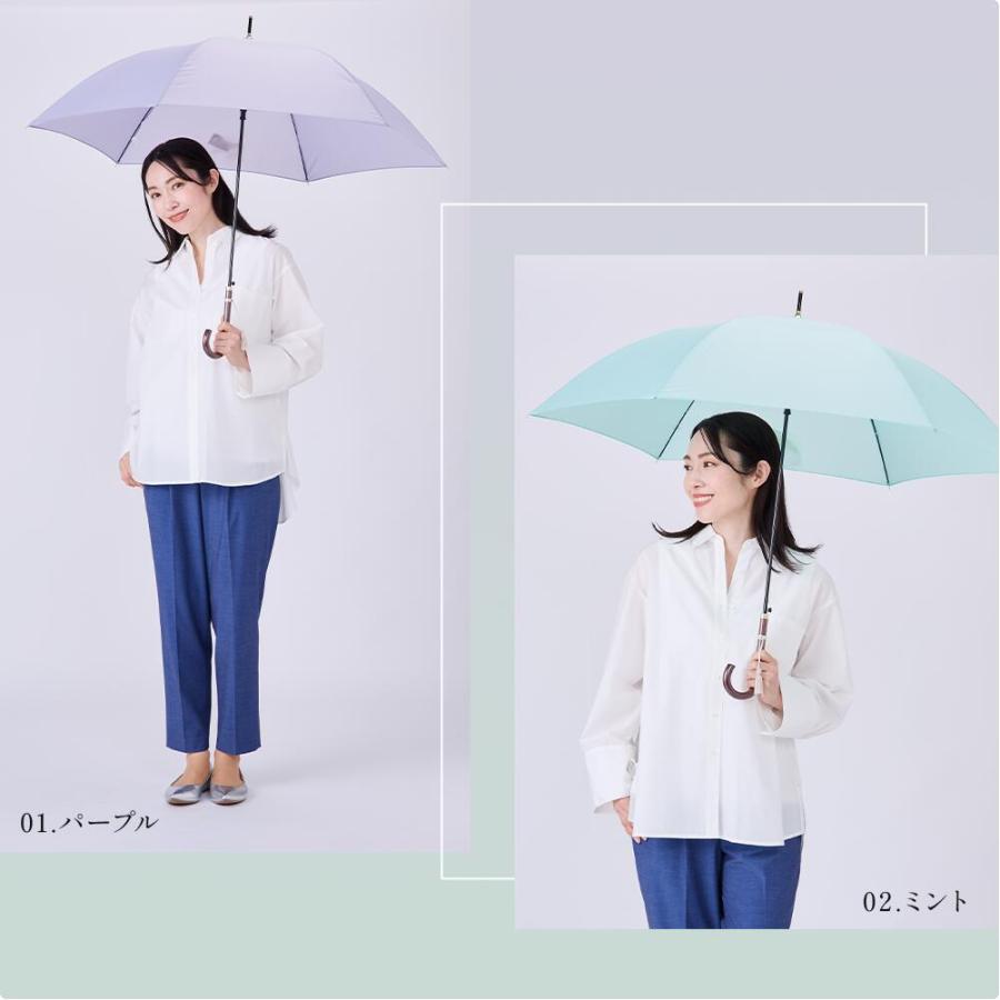超軽量 60cm ジャンプ式 雨傘 長傘 ワンタッチ式 タッセル付き | 傘 軽量 カーボン骨 無地 撥水 防水 大きい 長雨傘 高見え かわいい レディース カラフル | ブランド登録なし | 13