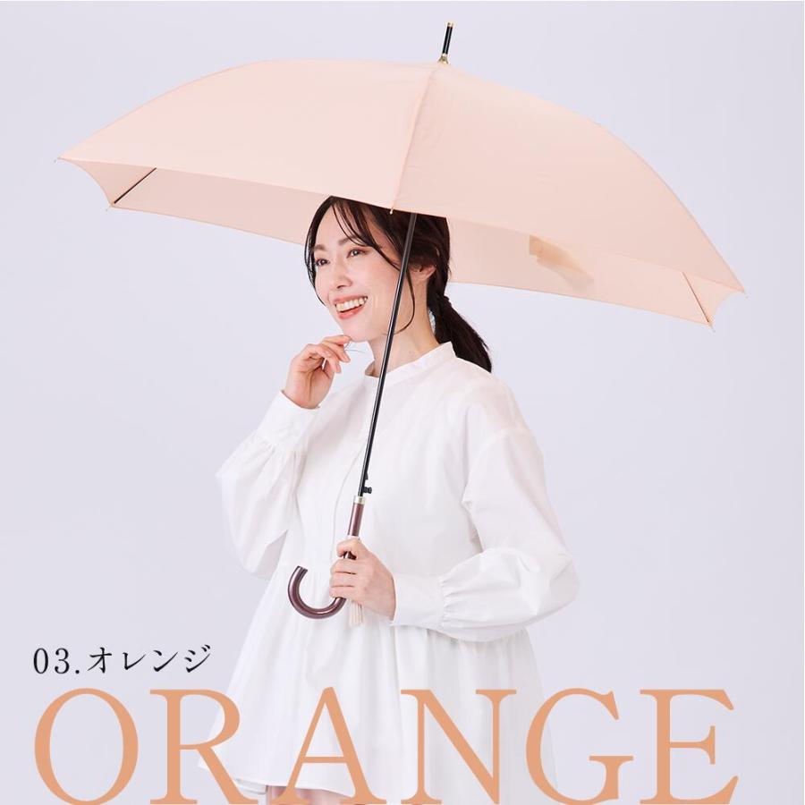 超軽量 60cm ジャンプ式 雨傘 長傘 ワンタッチ式 タッセル付き | 傘 軽量 カーボン骨 無地 撥水 防水 大きい 長雨傘 高見え かわいい レディース カラフル | ブランド登録なし | 09