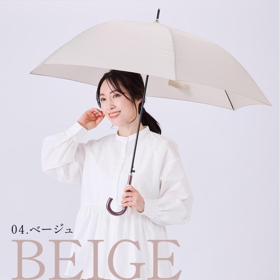 超軽量 60cm ジャンプ式 雨傘 長傘 ワンタッチ式 タッセル付き | 傘 軽量 カーボン骨 無地 撥水 防水 大きい 長雨傘 高見え かわいい レディース カラフル | ブランド登録なし | 10