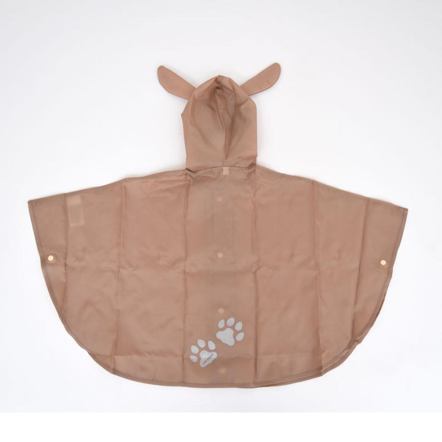 LINEDROPS 子供用 キッズ アニマル レインポンチョ 90cm ナチュラルカラー ベビー レインコート レインウェア かっぱ カッパ こども用 雨具 | ブランド登録なし | 16