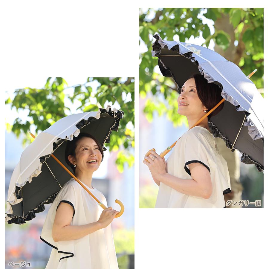 日傘 晴雨兼用 雨傘 レディース 50cm 完全遮光 遮光率100% 1級遮光 撥