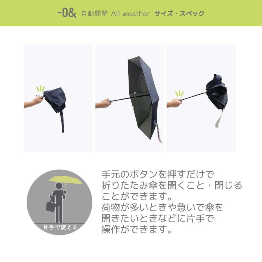 ゼロアンド -0& 晴雨兼用日傘 50cm 自動開閉 折りたたみ ゼロアンド -0& 晴雨兼用日傘 50cm 自動開閉 折りたたみ
