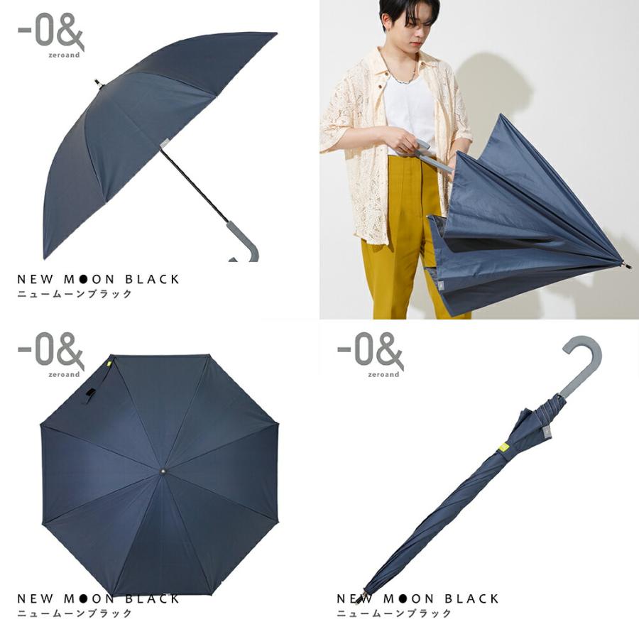 日傘 晴雨兼用 メンズ 65cm ゼロアンド -0& 晴雨兼用日傘 ジャンプ式