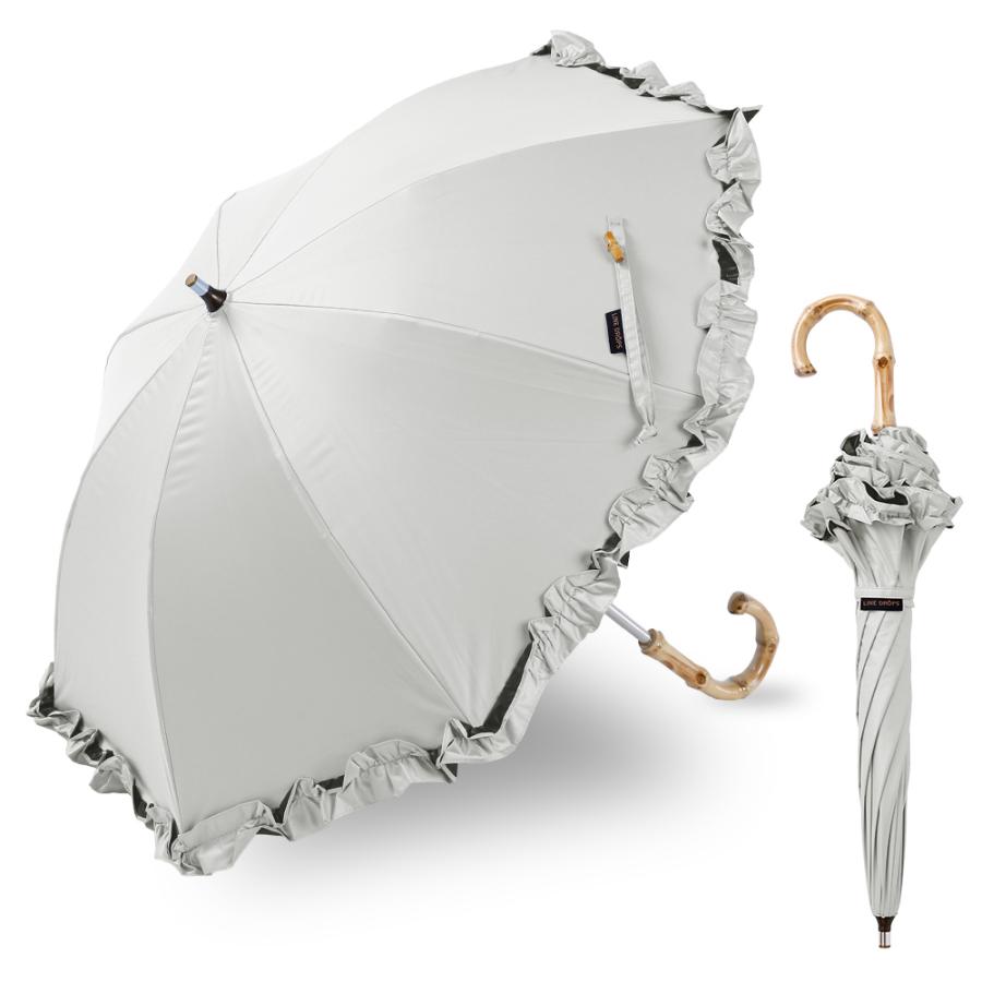 晴雨兼用日傘 突起の無い露先 40cm ミニパラソル レディース 女性 UV 遮光 遮熱 シンプル おしゃれ 紫外線対策 軽量 日がさ フリル 上品 かわいい 小さい | ブランド登録なし | 14