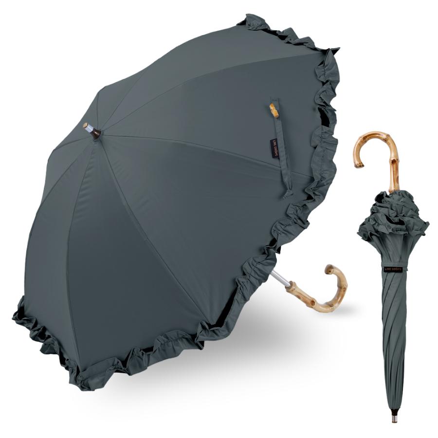 晴雨兼用日傘 突起の無い露先 40cm ミニパラソル レディース 女性 UV 遮光 遮熱 シンプル おしゃれ 紫外線対策 軽量 日がさ フリル 上品 かわいい 小さい | ブランド登録なし | 18