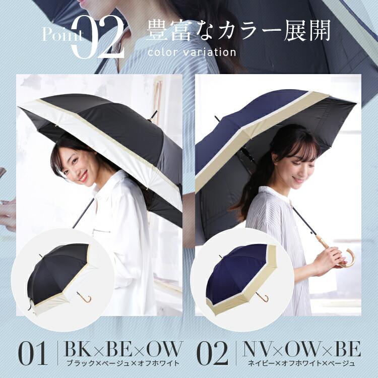 日傘 晴雨兼用 レディース 60cm 完全遮光 遮光率100% 傘 1級遮光 撥水