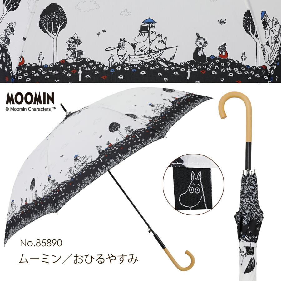 MOOMIN ムーミン グッズ 60cm ジャンプ傘 雨傘 キャラクターアンブレラ ムーミン / リトルミイ｜linedrops｜25