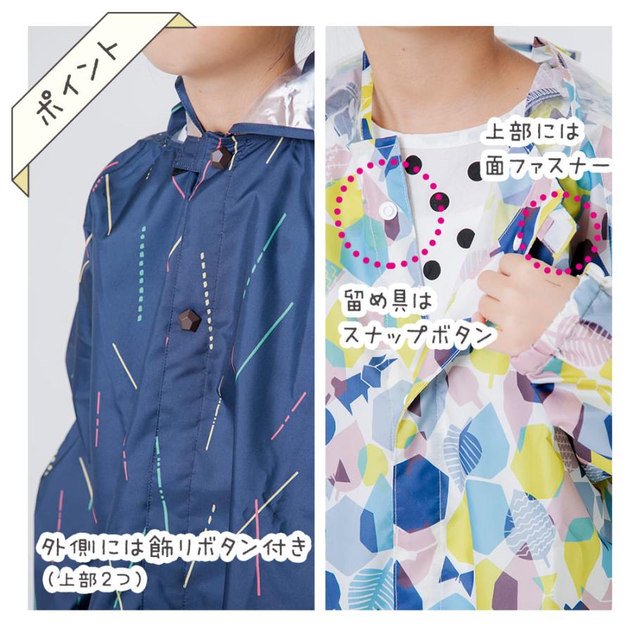 レインコート テノエ tenoe 100cm 110cm 120cm キッズ 子供 子ども 女児 男児 ガールズ ボーイズ 男女兼用 合羽 カッパ 緑 ネイビー 紺 | ブランド登録なし | 07