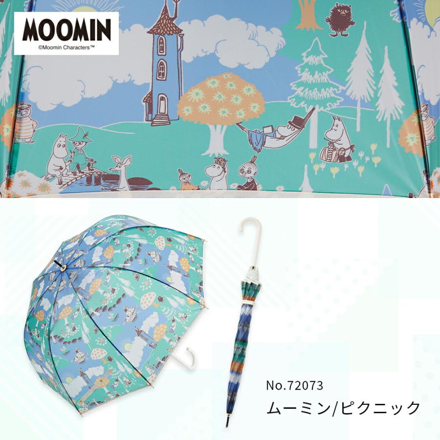 MOOMIN ムーミン グッズ マットクリアアンブレラ 60cm  ムーミン リトルミイ | キャラクター ビニール傘 アンブレラ かさ かわいい 北欧 通勤 通学 | MOOMIN | 21