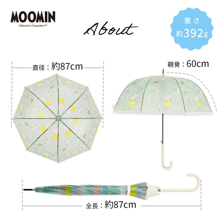 MOOMIN ムーミン グッズ マットクリアアンブレラ 60cm  ムーミン リトルミイ | キャラクター ビニール傘 アンブレラ かさ かわいい 北欧 通勤 通学 | MOOMIN | 23